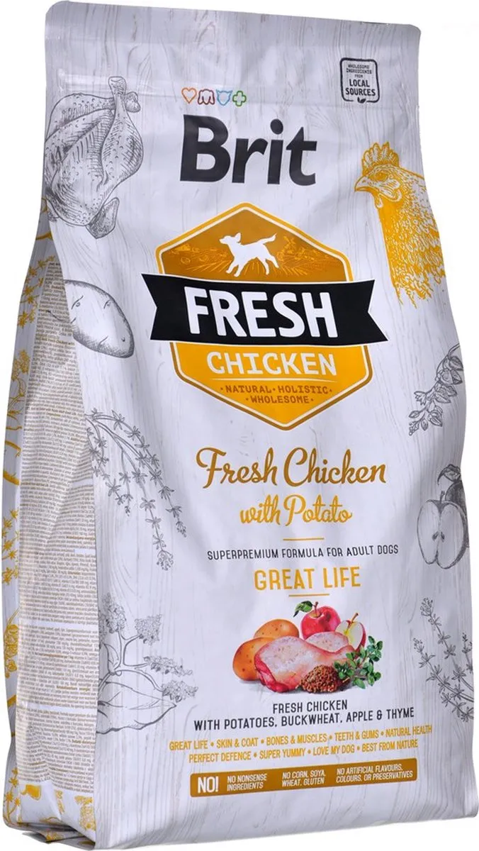 Brit Fresh Chicken with Potato Adult Great Life