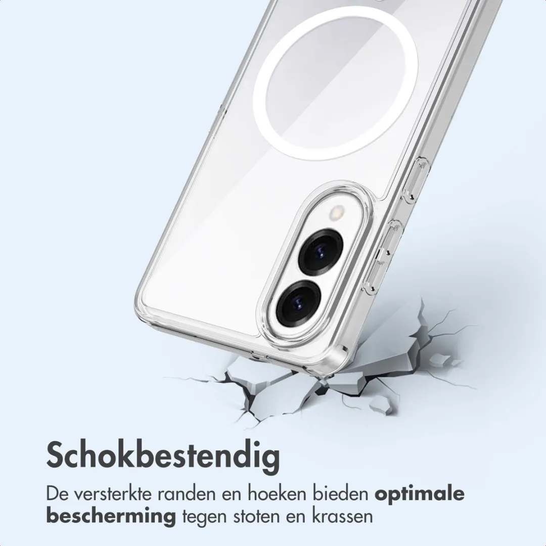 Imoshion Hoesje Samsung Galaxy S25 Edge - Transparant met MagSafe Ring