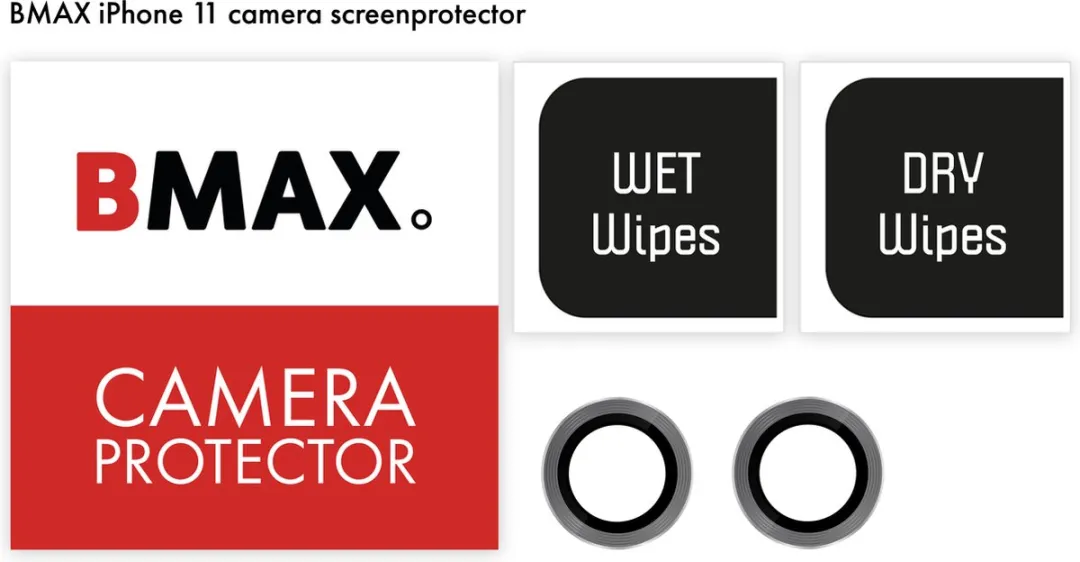 BMAX iPhone 11 Camera Lens Protector - Grijs - afbeelding 2 van 4