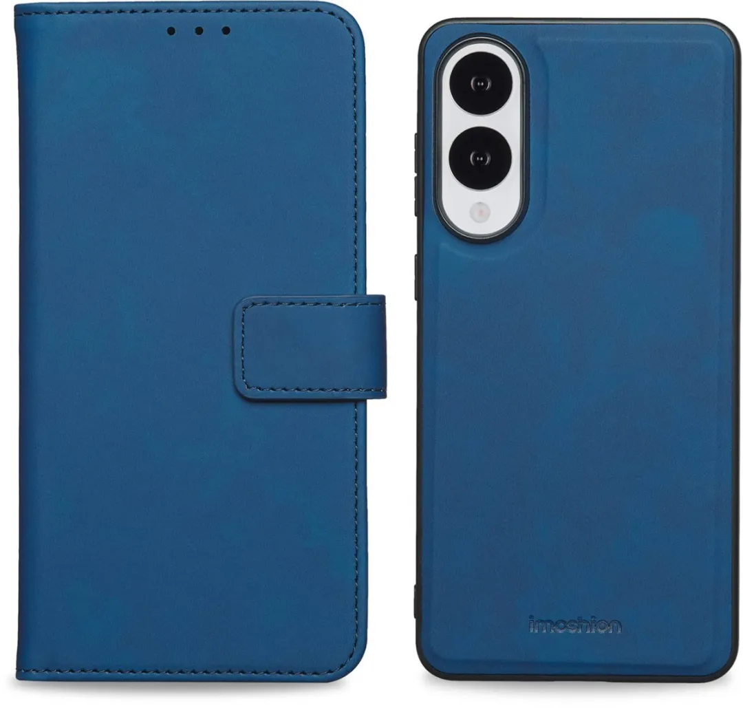 Imoshion Bookcase Hoesje Samsung Galaxy S25 Edge - Blauw