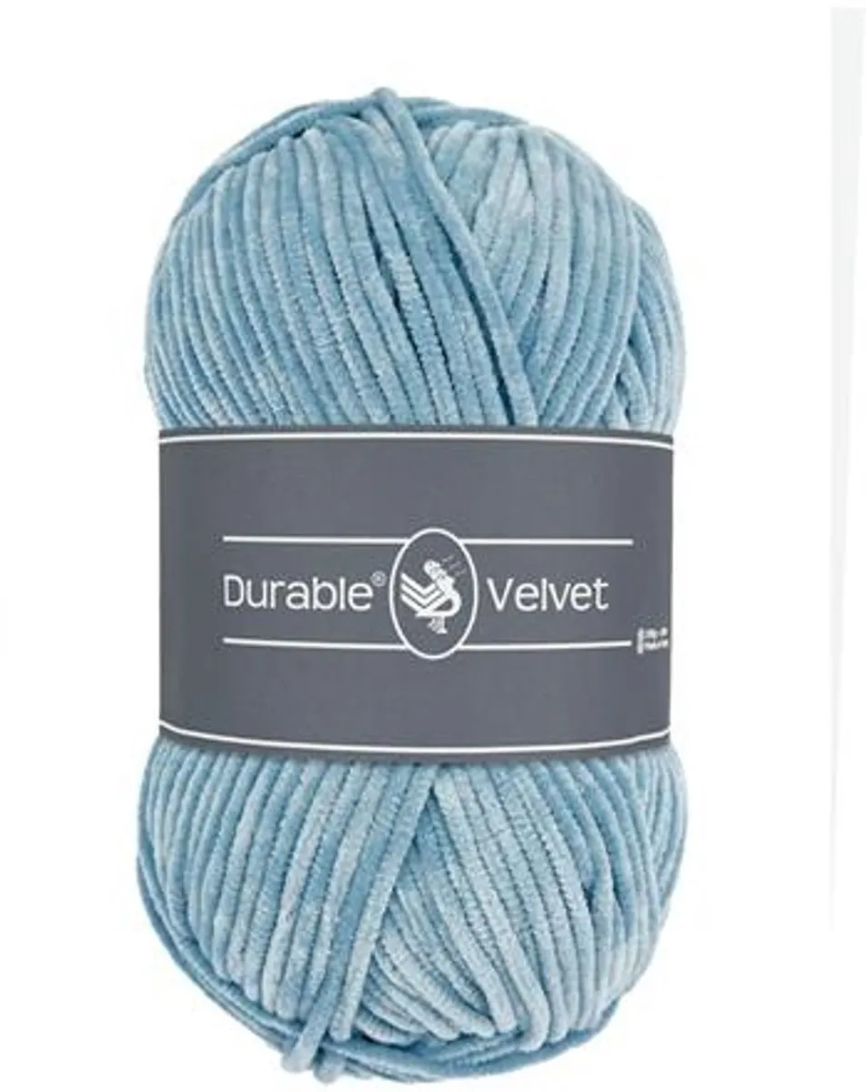 Durable Velvet Chenille Garen - Blue grey - afbeelding 6 van 6