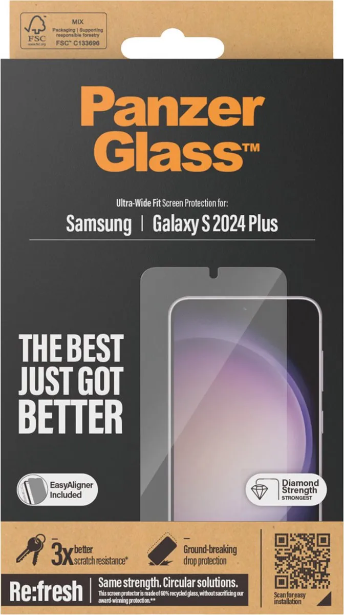 PanzerGlass PZ-7351 Screenprotector Samsung Galaxy S24 Plus