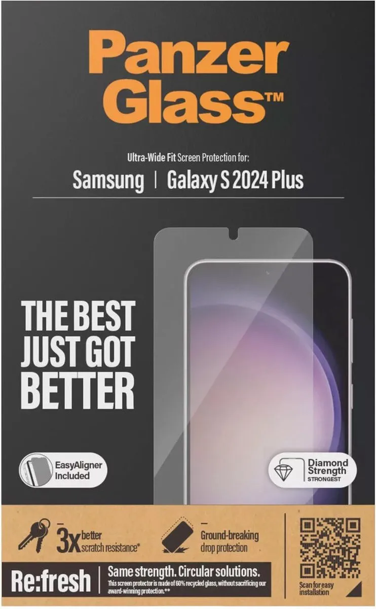 PanzerGlass PZ-7351 Screenprotector Samsung Galaxy S24 Plus - Case Friendly