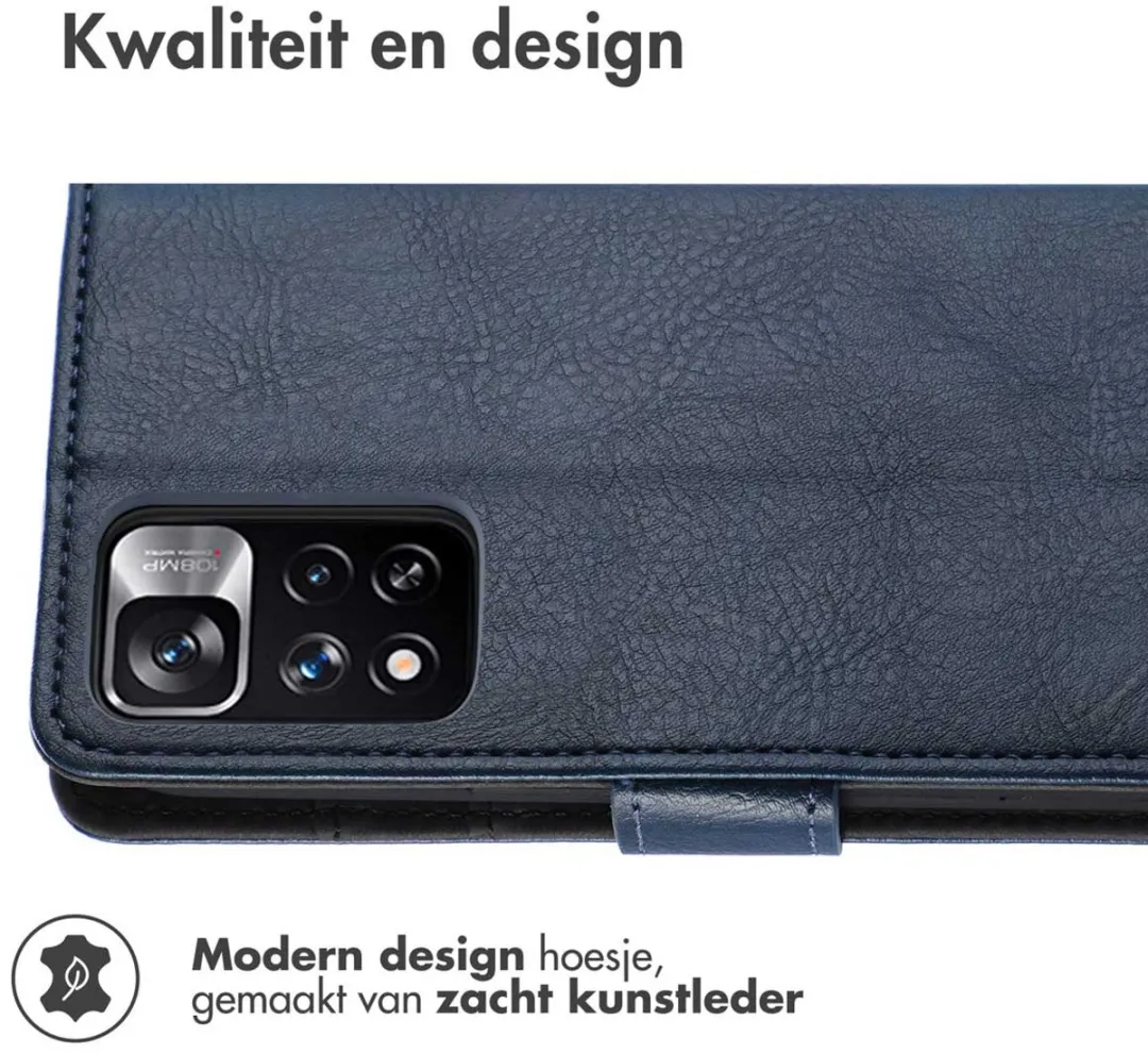 Imoshion Hoesje Xiaomi Redmi Note 11 Pro - 3 Pasjes - Donkerblauw