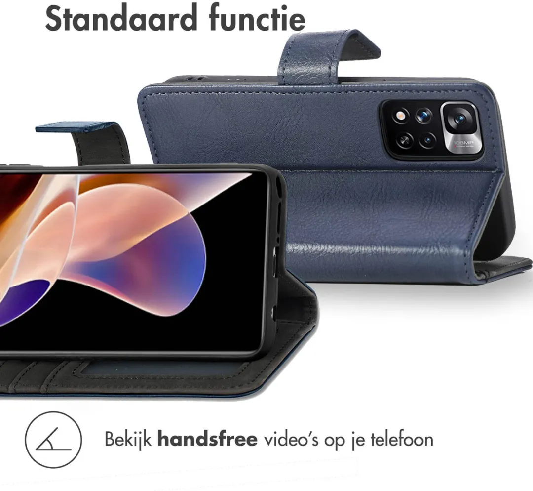 Imoshion Hoesje Xiaomi Redmi Note 11 Pro - 3 Pasjes - Donkerblauw