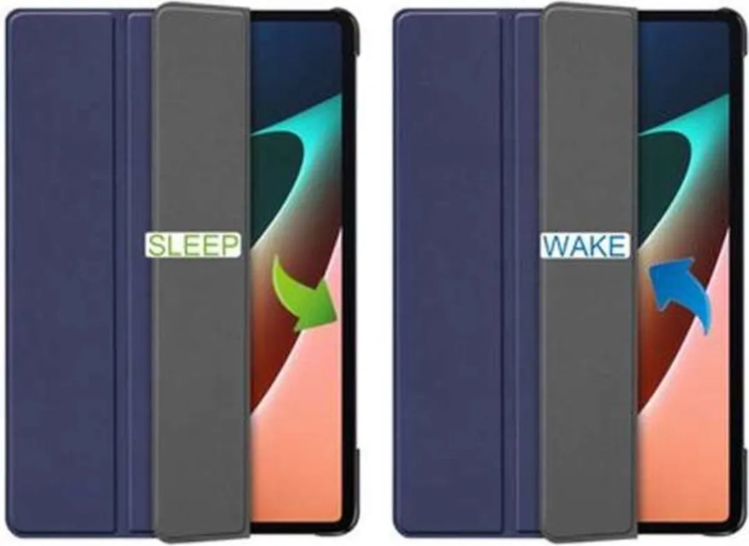 Just in Case Xiaomi Pad 5 Bookcase Hoesje - Effen Blauw