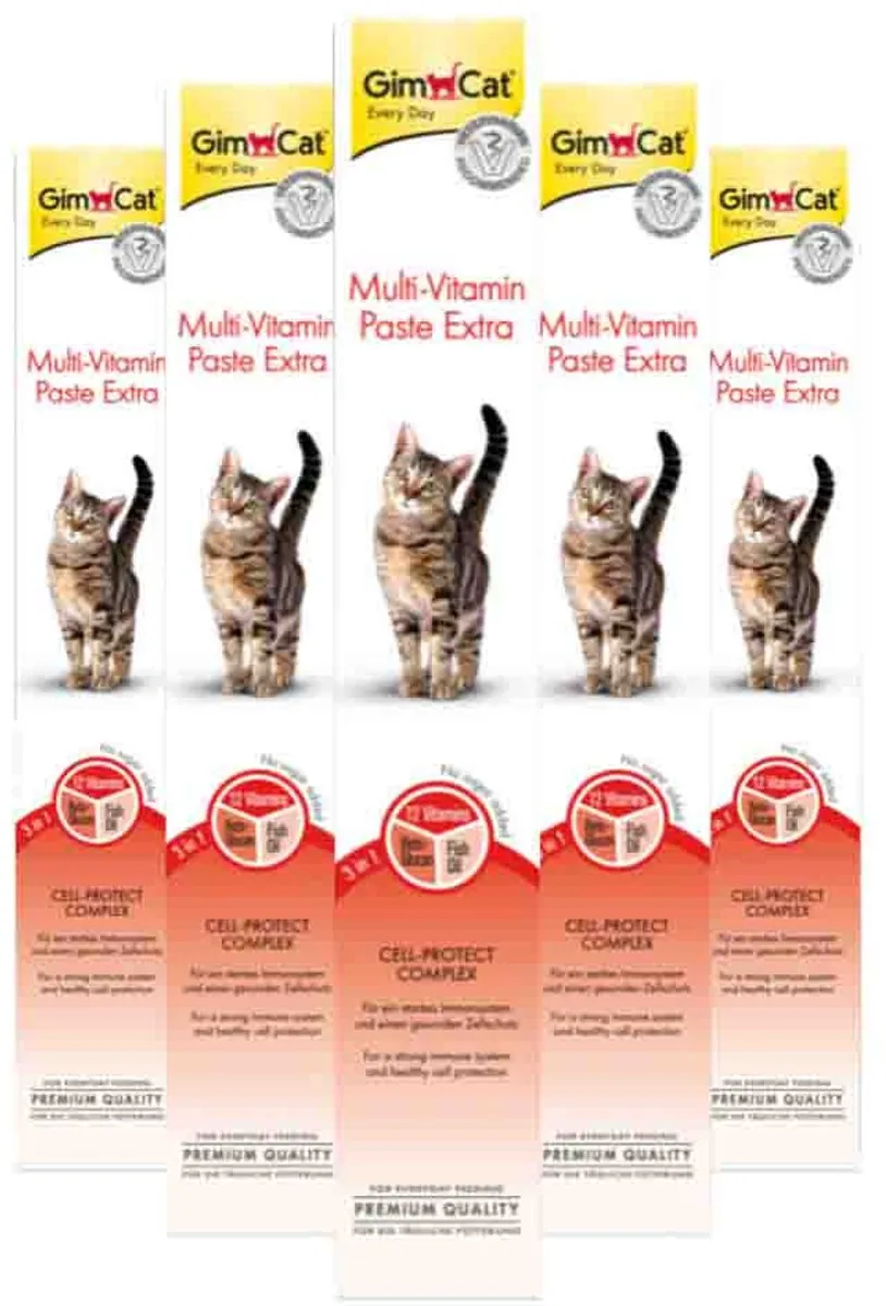 GimCat Multi-vitaminepasta - 10x50g Voordeelverpakking