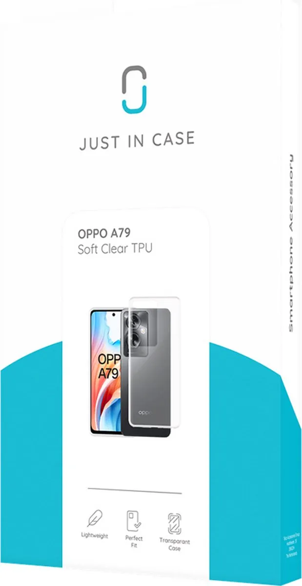 Just in Case TPU Hoesje Oppo A79 - Transparant - afbeelding 6 van 6