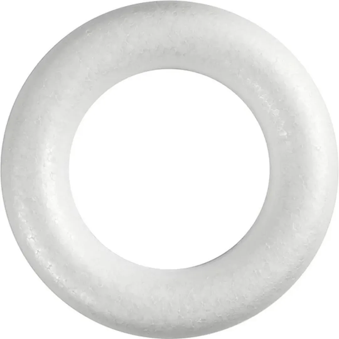 Creativ Company Halve Styropor Ring 30cm - Wit