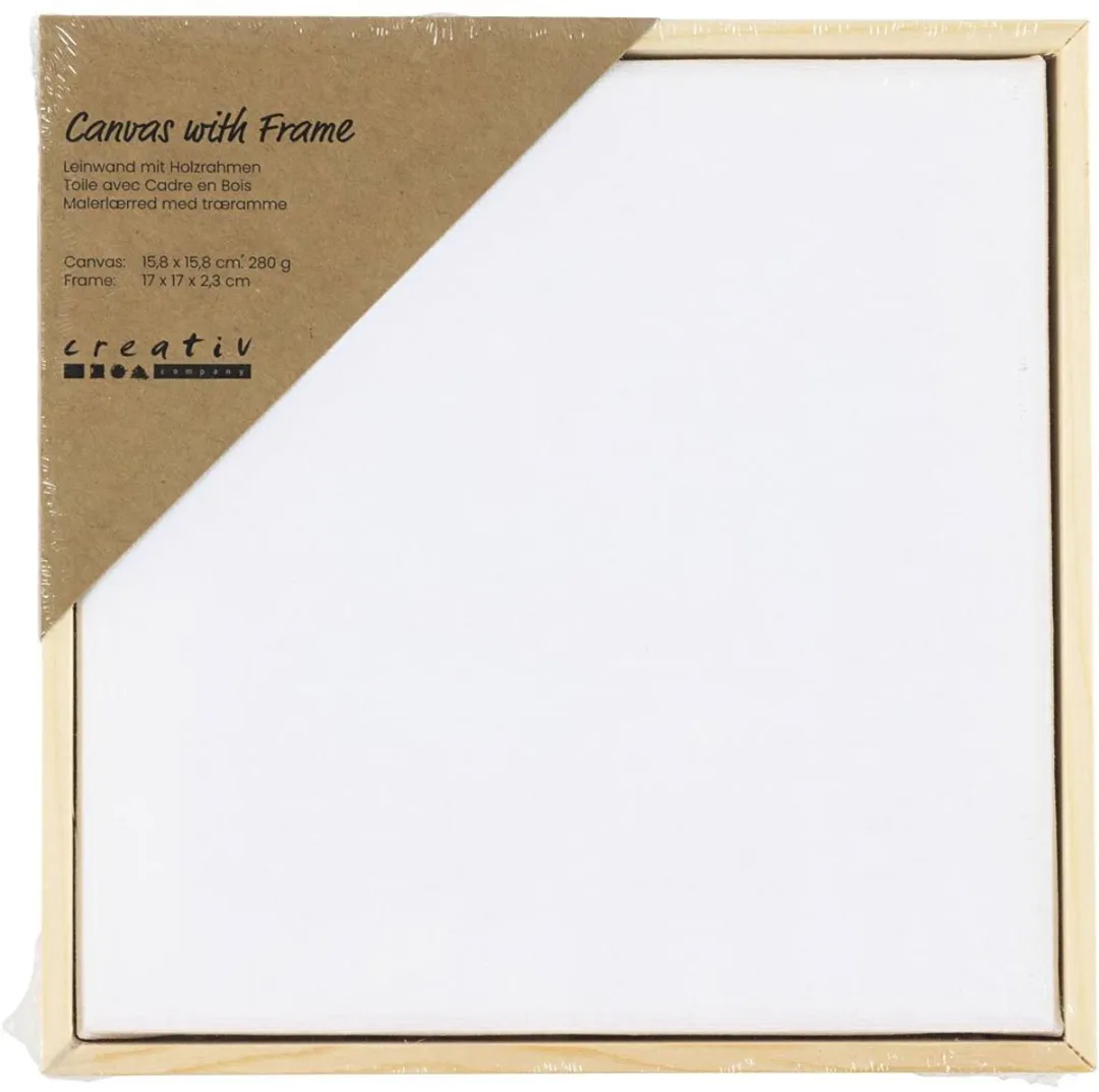 Creativ Company Gespannen Canvas 15,8x15,8cm - 280 gr - Multicolor