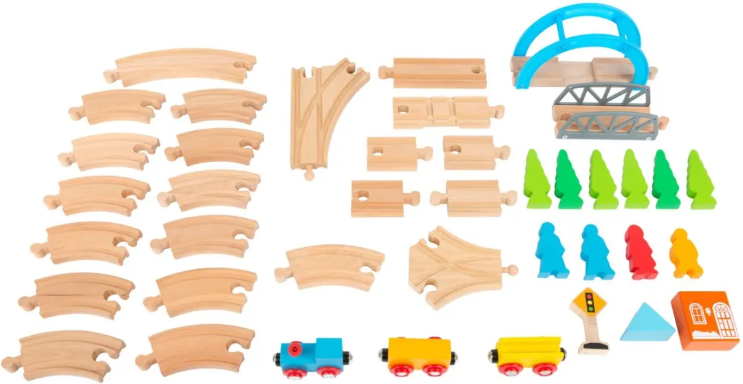 Small Foot Houten Treinset Big Journey 40dlg - Multicolor - afbeelding 3 van 6