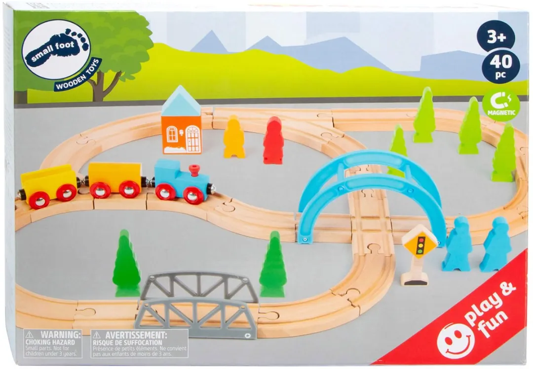 Small Foot Houten Treinset Big Journey 40dlg - Multicolor - afbeelding 2 van 6