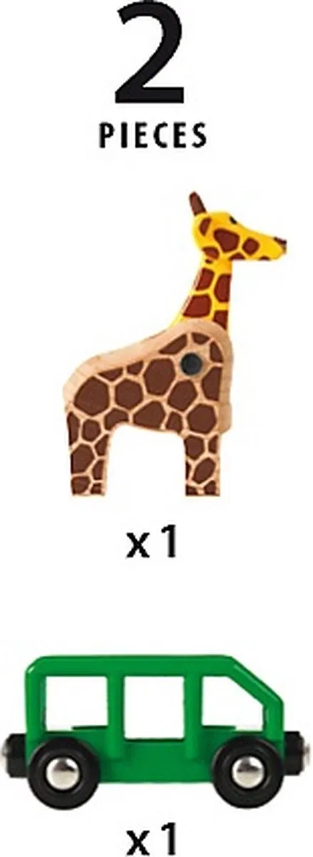 BRIO Wagon met Giraffe 33724 - Multicolor