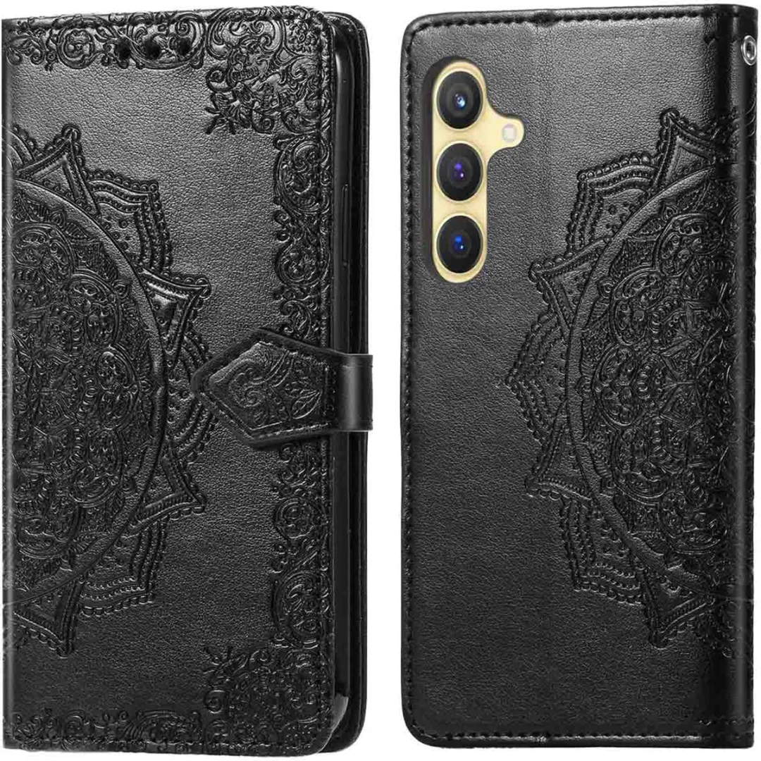 Imoshion Hoesje Samsung Galaxy S24/S25 Mandala Bookcase - Zwart