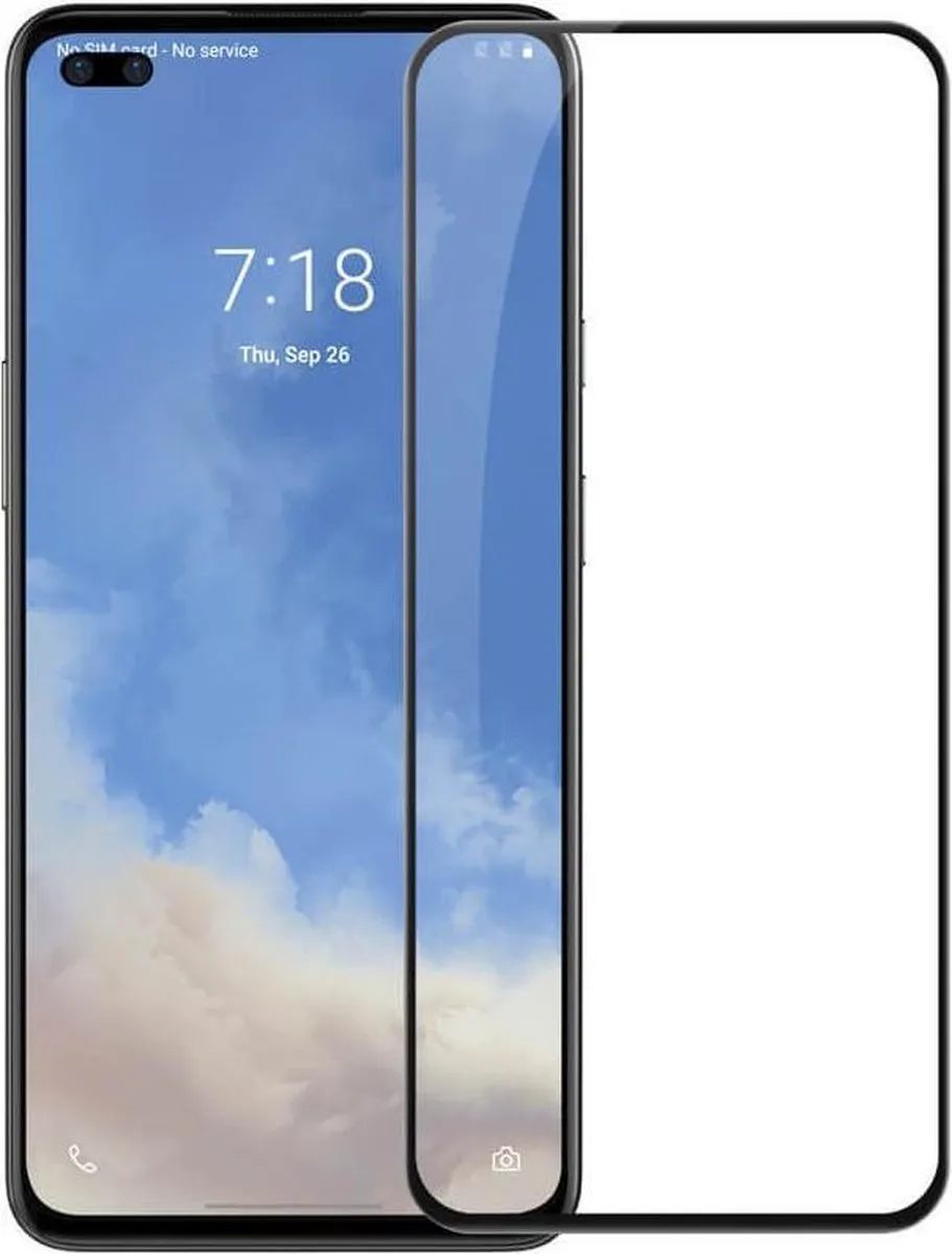 Nillkin OnePlus Nord Anti-Explosie Glas Beschermer - Zwart - afbeelding 2 van 5