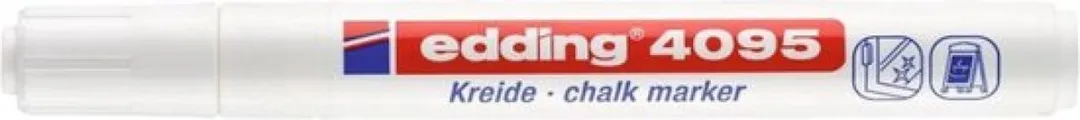 edding 4095 Krijtstift Wit - 10 Stuks