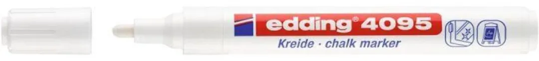 edding 4095 Krijtstift Wit - 10 Stuks - afbeelding 6 van 6