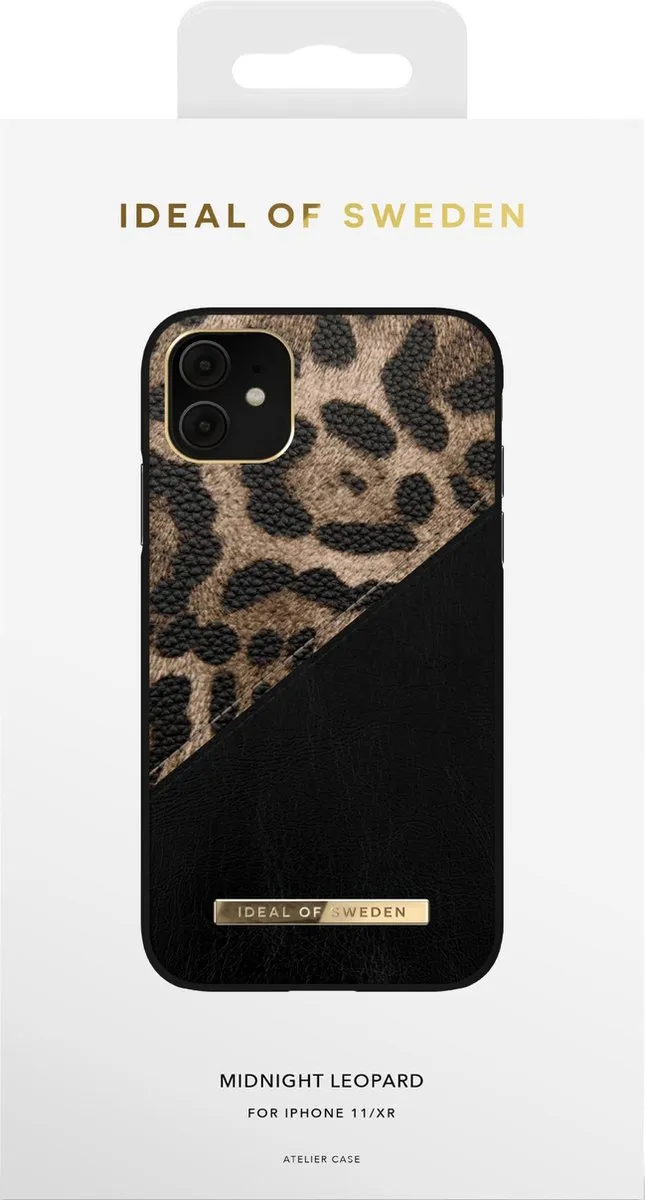 iDeal of Sweden Atelier iPhone 11/XR Hoesje Midnight Leopard - afbeelding 4 van 6