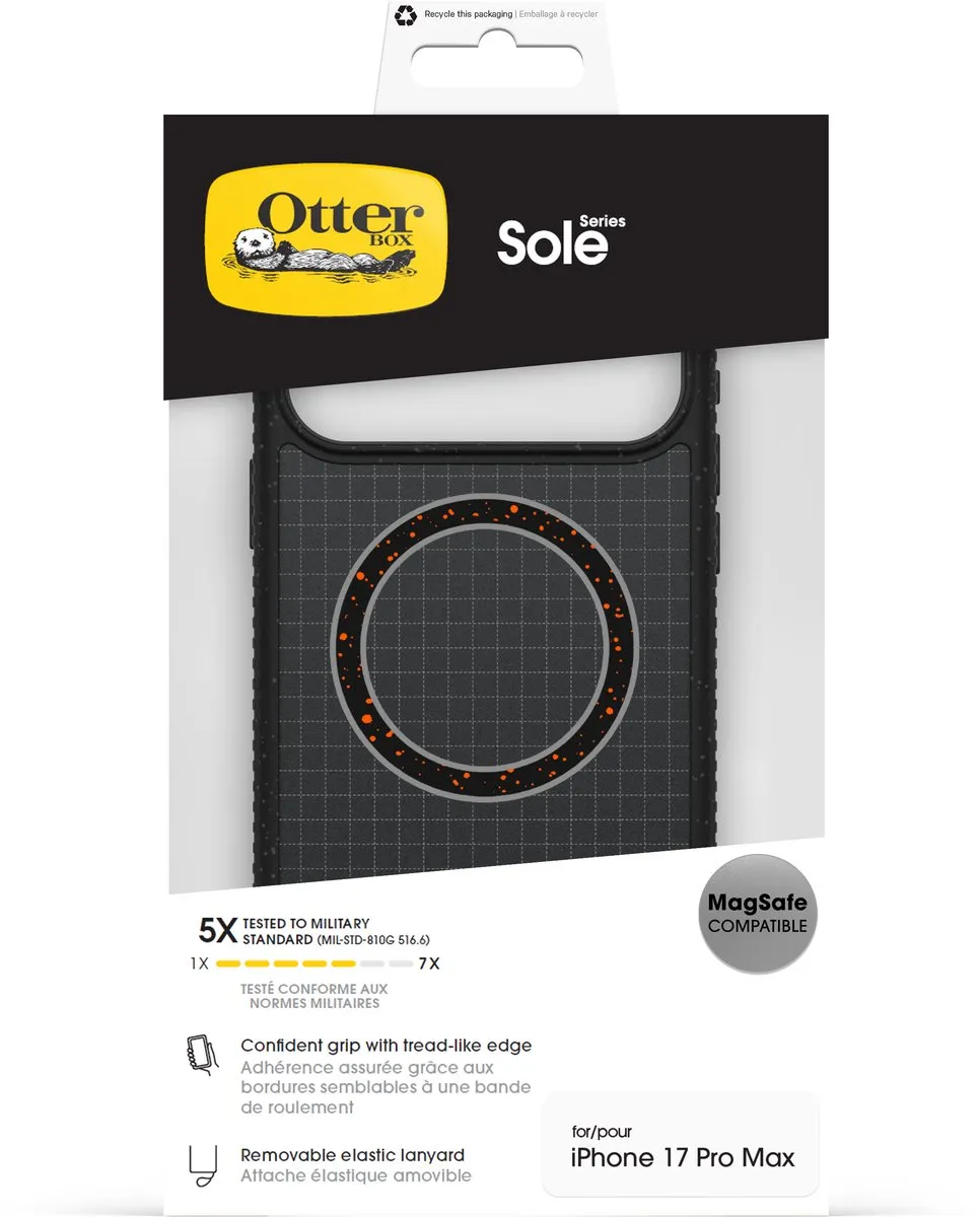 OtterBox Sole Series 77-99408 iPhone Hoes - iPhone 17 Pro Max - Zwart