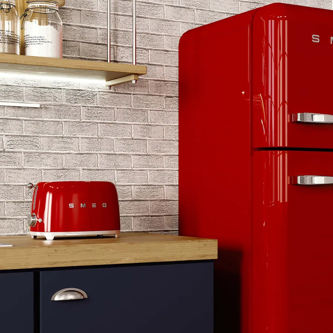 Smeg TSF01 Broodrooster - 2x2 - 950W - Rood