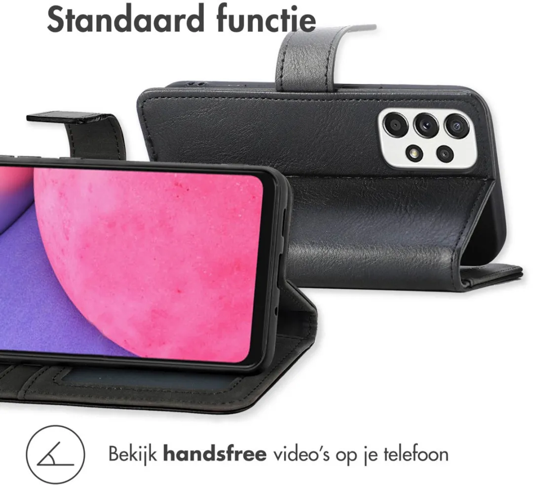 Imoshion Hoesje Samsung Galaxy A33 - 3 Pasjes - Zwart