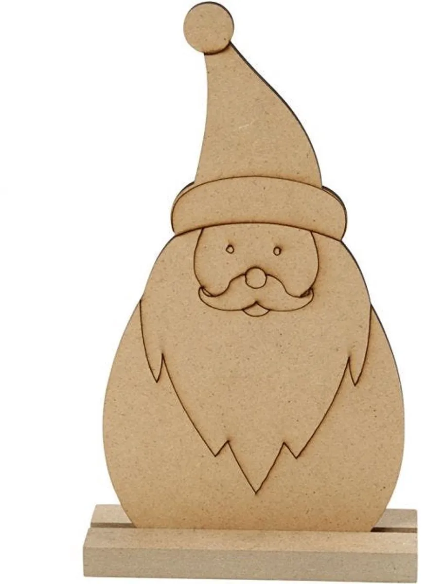 Creativ Company CC MDF Staande Kerstman 15cm