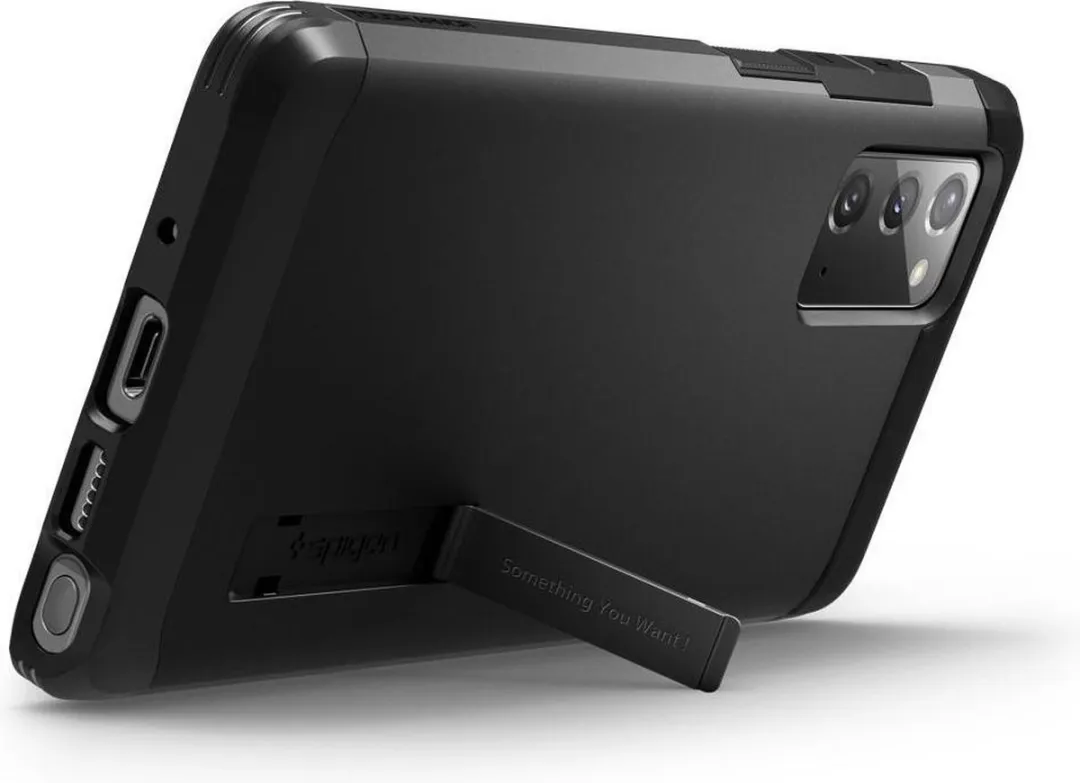 Spigen Tough Armor ACS01422 Hoesje - Samsung Galaxy Note20 - Gunmetal