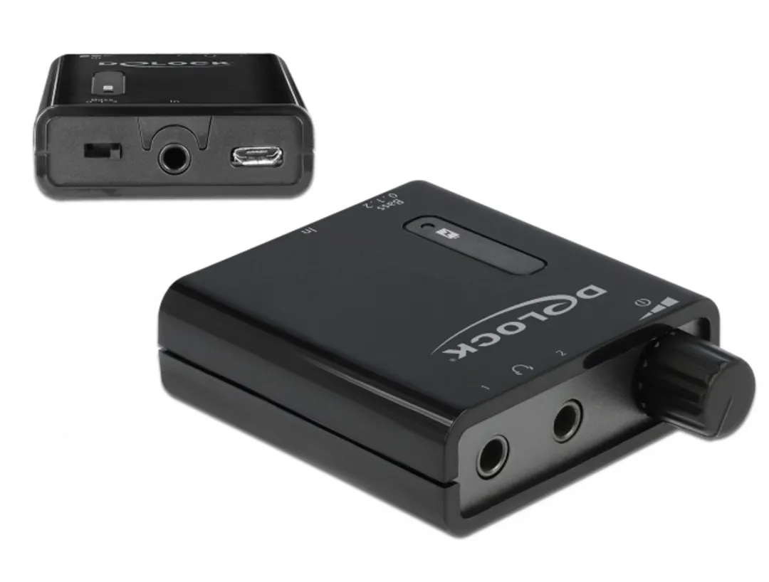 Delock 64056 Draagbare Stereo Hoofdtelefoonversterker