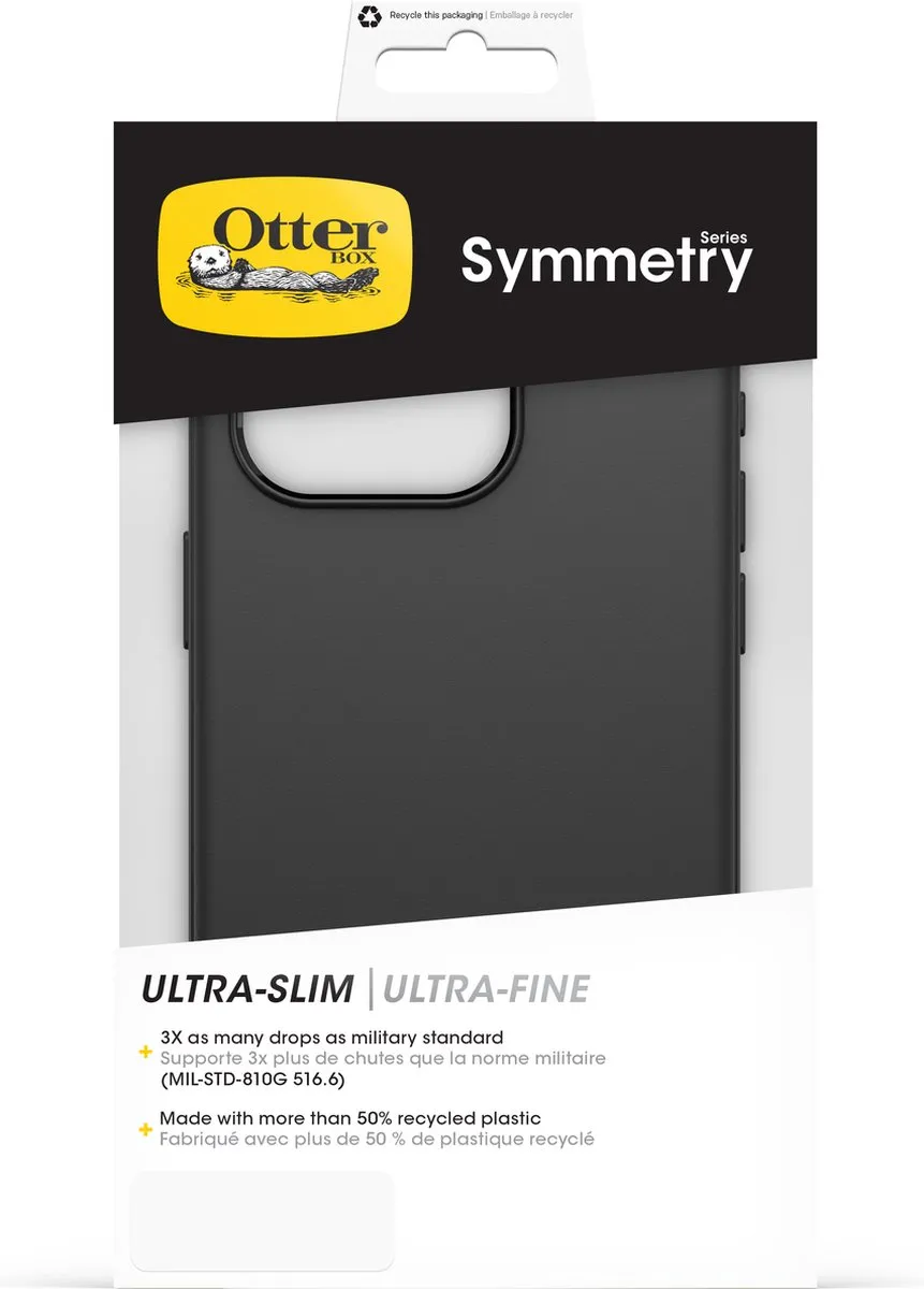 OtterBox Symmetry Case 77-92622 - iPhone 15 Pro - Zwart