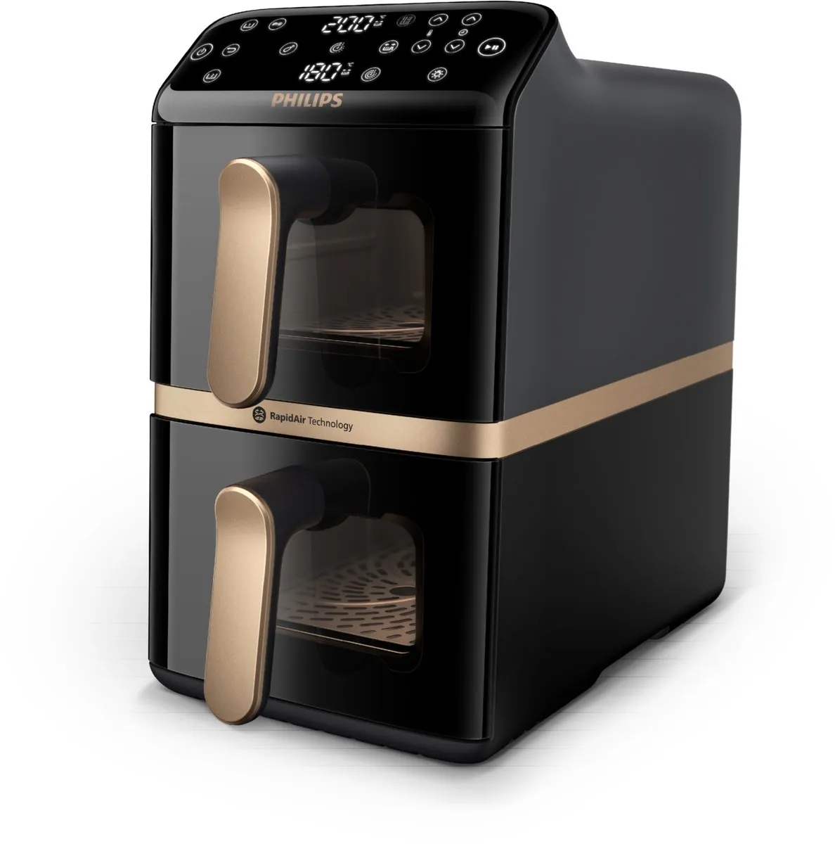 Philips 4000 Series Gestapelde Airfryer 2750W - Zwart