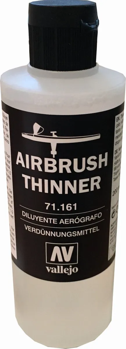 Vallejo Hobbyverf Airbrush Thinner 200ml - Verdunner