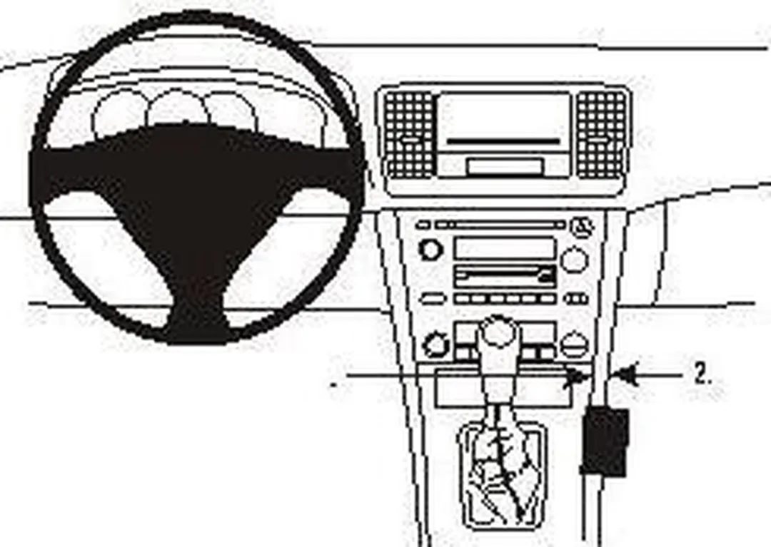 Brodit ProClip 833390 Consolehouder - Grijs - o.a. Subaru Legacy/Outback 2004-2006