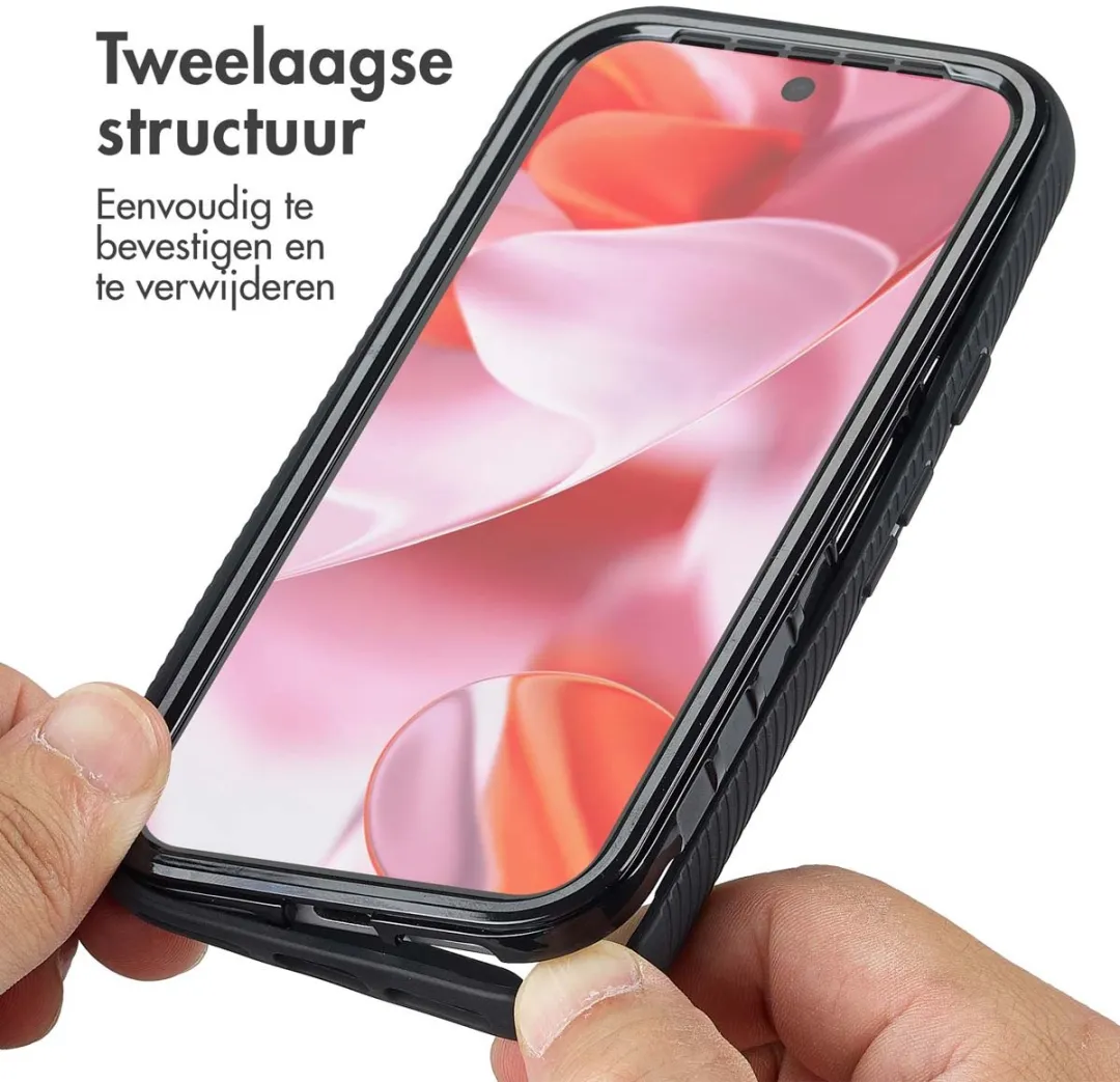 Imoshion Hoesje Google Pixel 10/10 Pro/9/9 Pro - 360° Bescherming - Zwart