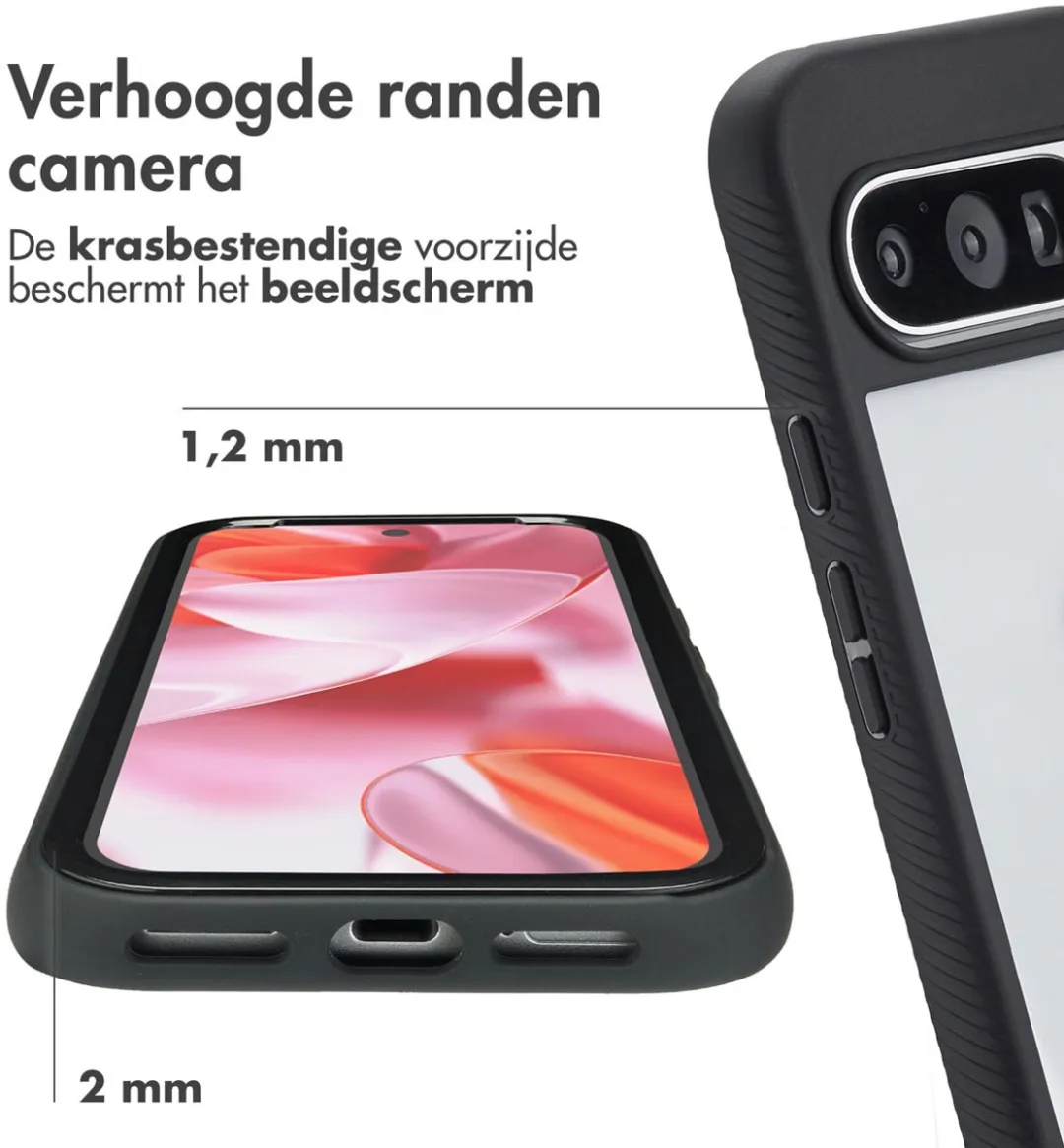 Imoshion Hoesje Google Pixel 10/10 Pro/9/9 Pro - 360° Bescherming - Zwart