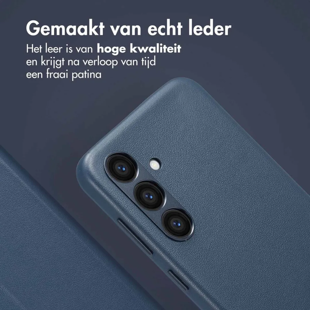Accezz Hoesje Samsung Galaxy S24 Leather Bookcase 2-in-1 Nightfall Blue