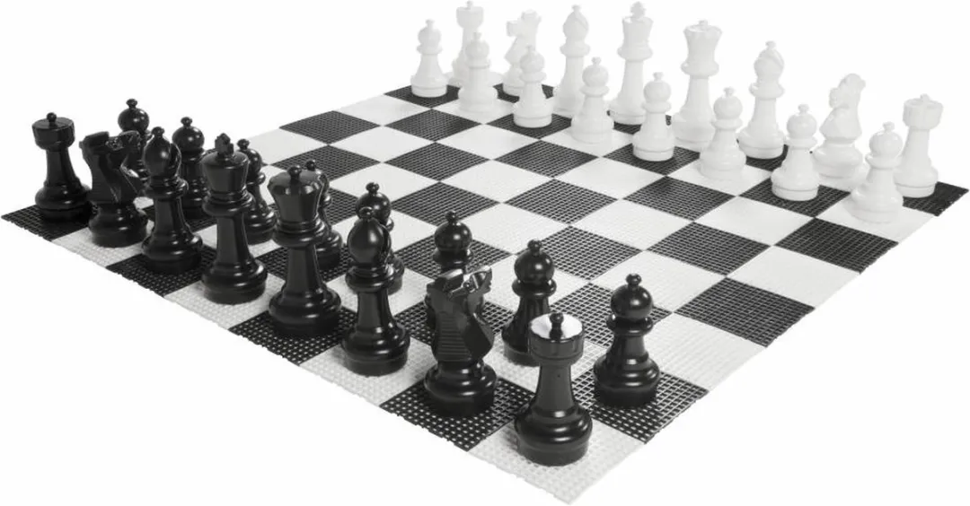 Ubergames XL Buitenschaakspel ug360+367 - 30cm - Nylon Mat