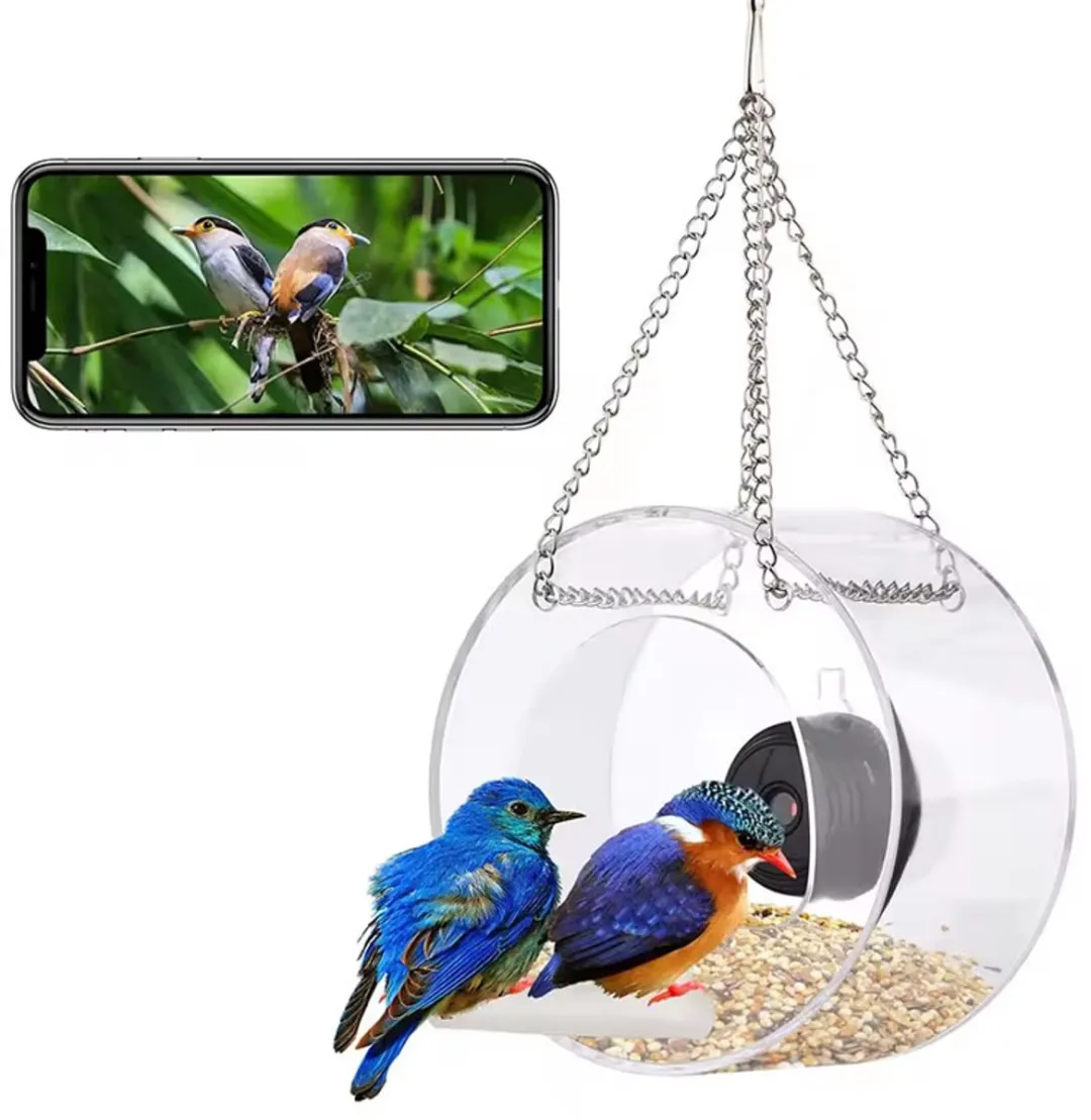 RedParrot Vogelhuisje met HD Camera Transparant