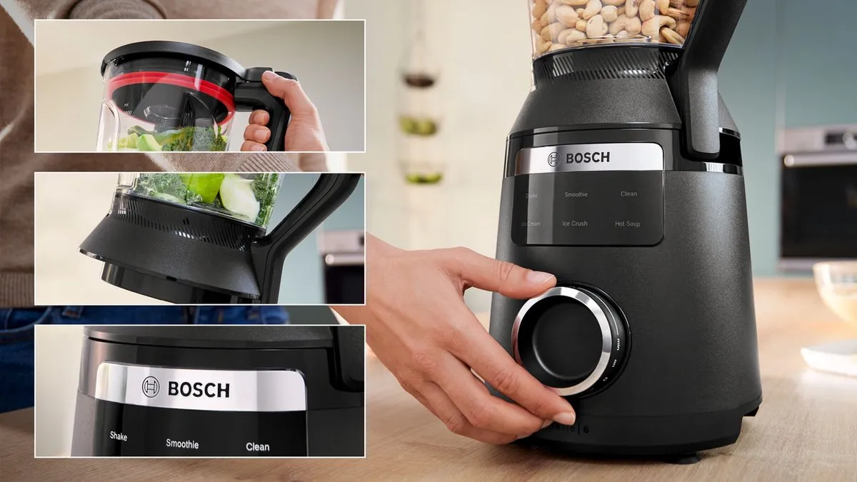 Bosch VitaPower Serie 6 MMB6652B Blender 1800W - 2L - Zwart