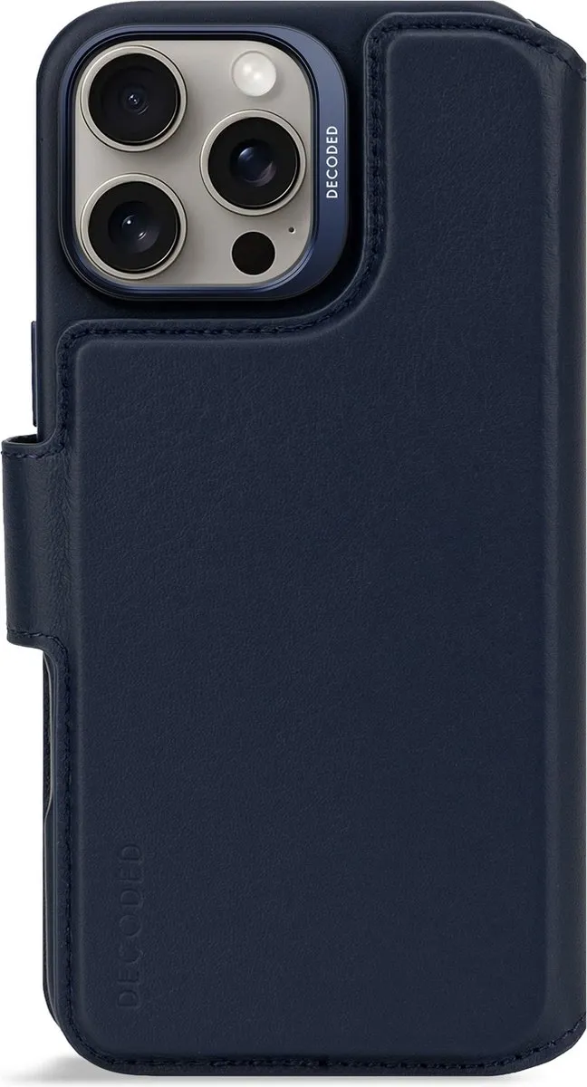 Decoded Leren Wallet Case iPhone 16 Pro Max