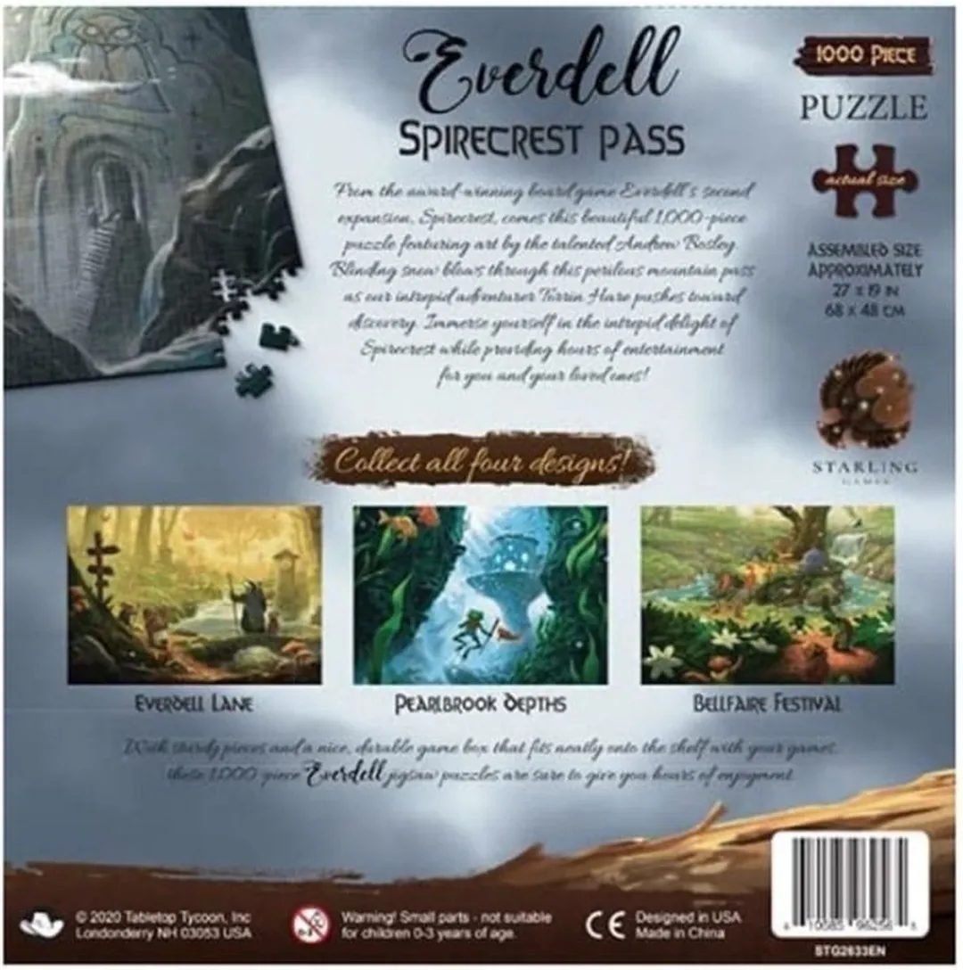 White Goblin Games Everdell Puzzel Spirecrest Pass - 1000 Stukjes