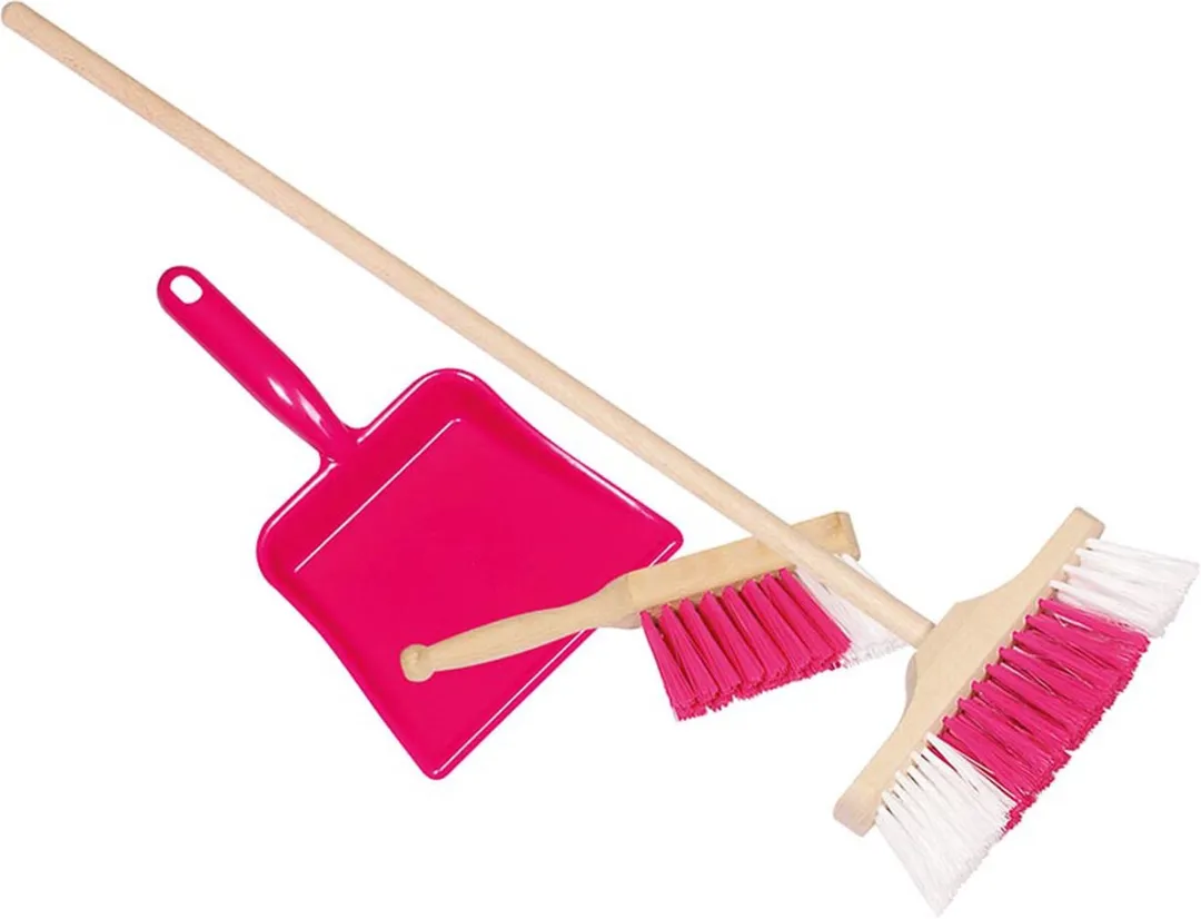 Goki Plastic Stofblik met Handbezem - Blauw - afbeelding 6 van 6