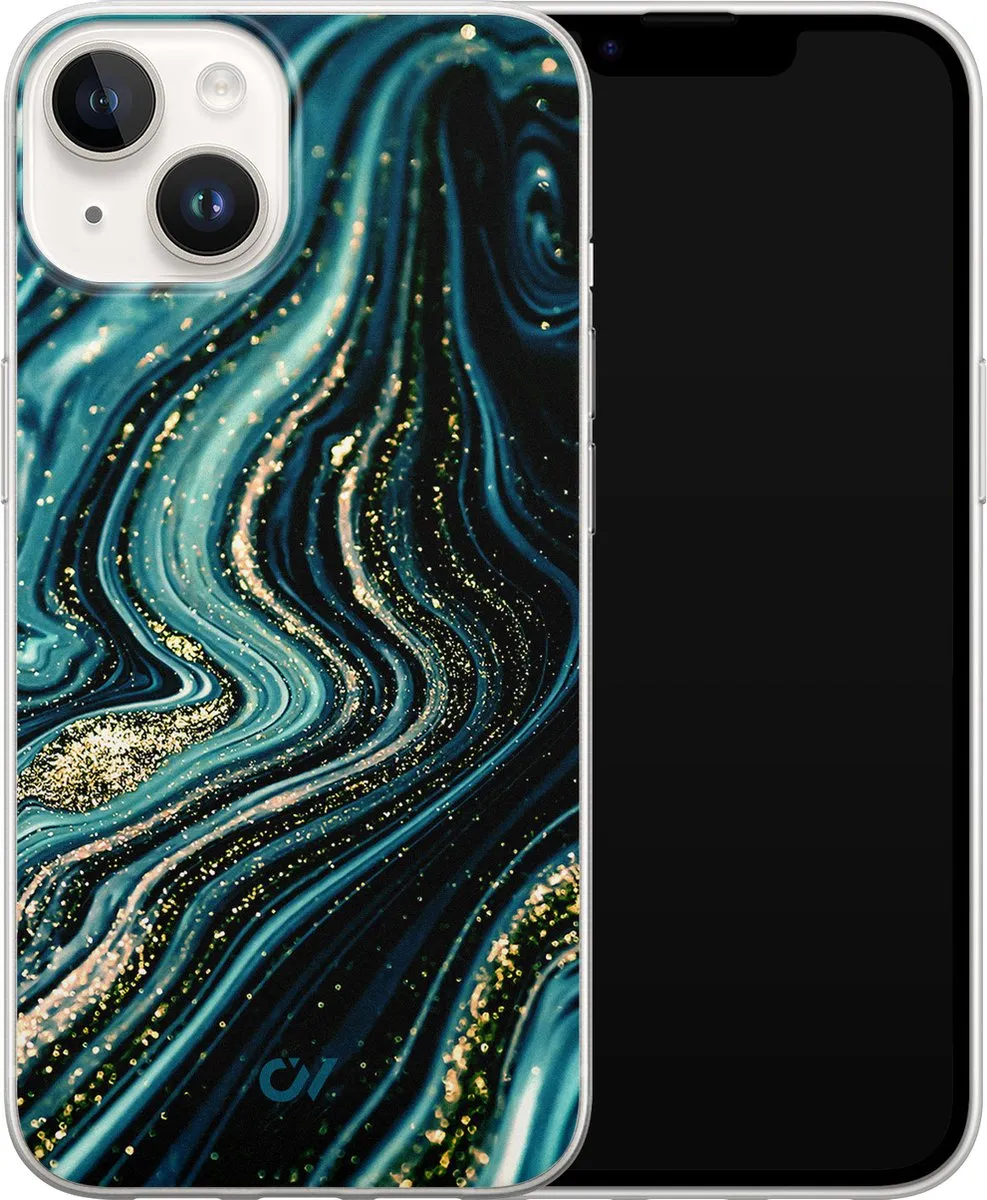 Casevibes iPhone 14 Hoesje - Blauw - A/14/UV/046