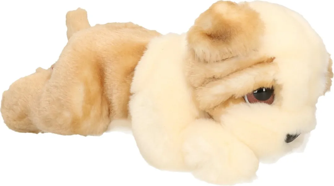 Keel Toys Bulldog Knuffel - Lichtbruin - 25 cm