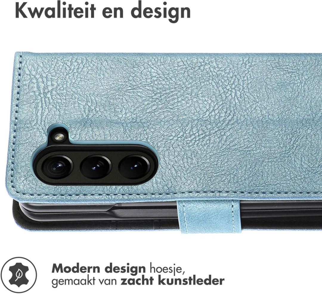 Imoshion Hoesje Samsung Galaxy Z Fold 6 Lichtblauw - 3 Pasjes