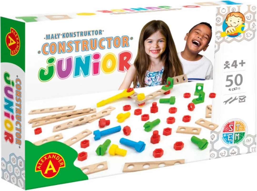 Alexander Toys Constructor Junior Bouwpakket - 50 Stuks - Multicolor