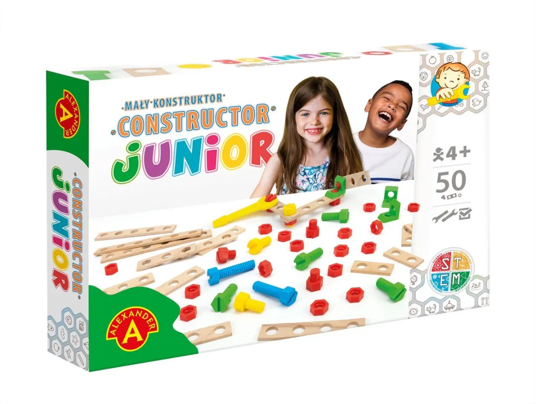 Alexander Toys Constructor Junior Bouwpakket - 50 Stuks - Multicolor