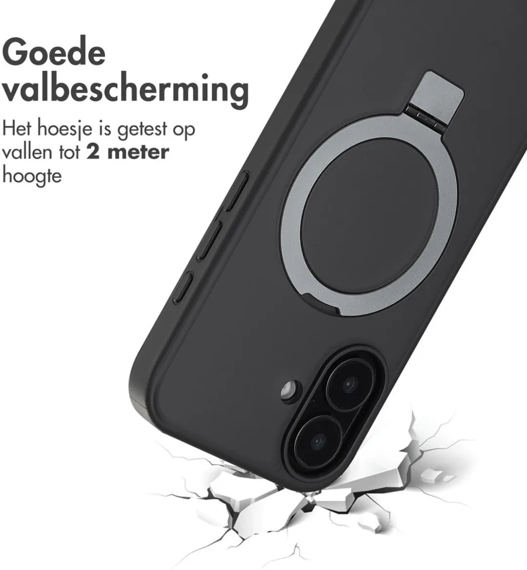 Accezz iPhone 16 Hoesje MagSafe - Zwart
