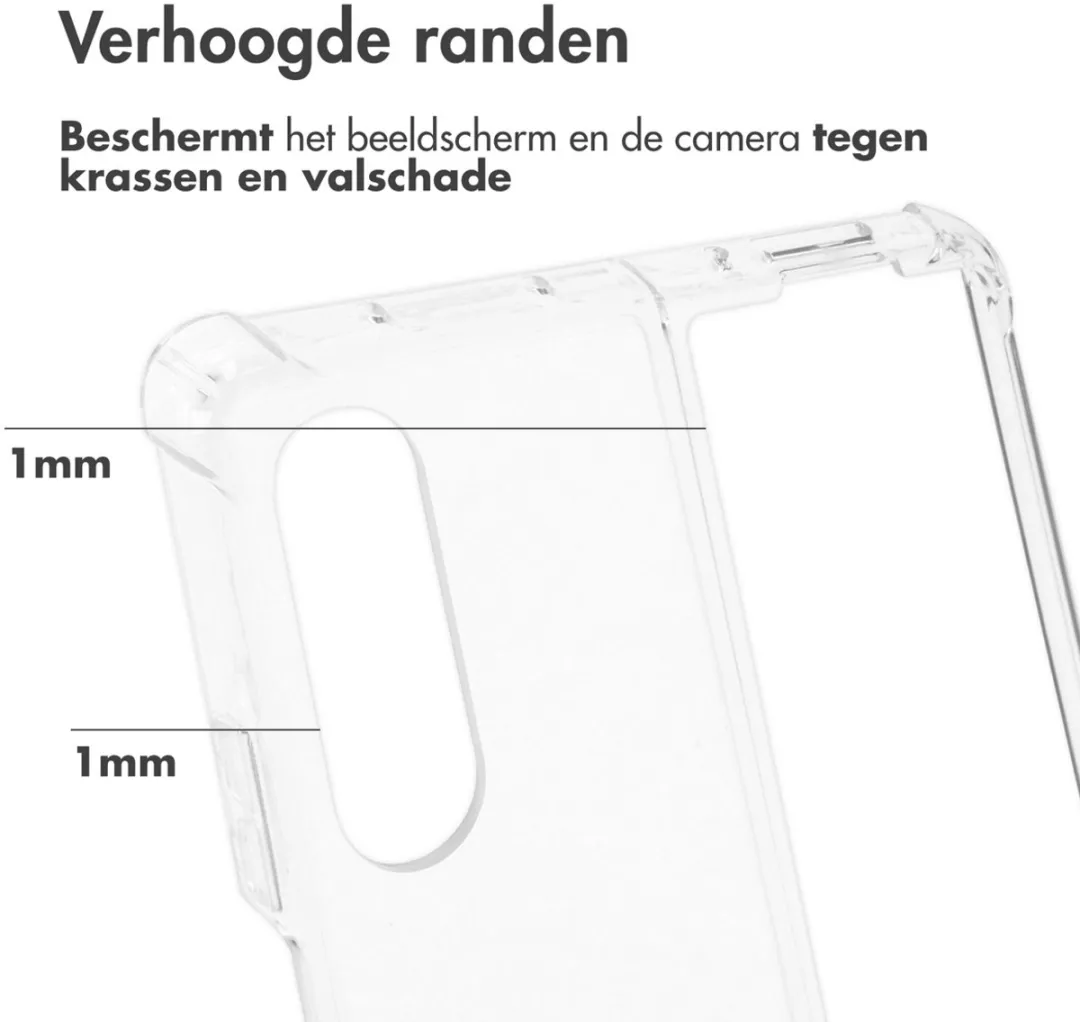 Accezz Hoesje Samsung Galaxy Z Fold 4 - Transparant