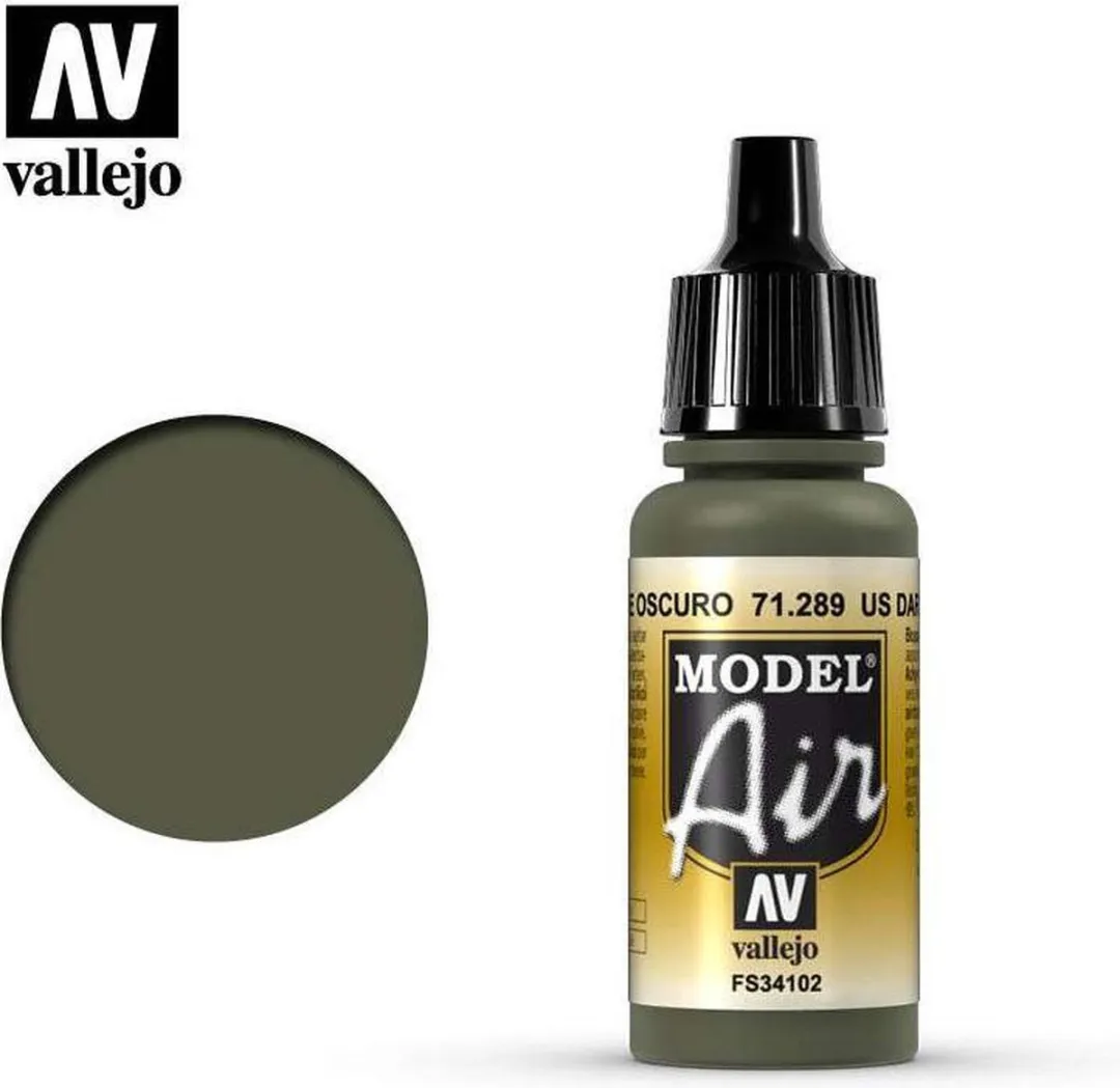 Vallejo Model Air US Dark Green Acrylverf 17ml