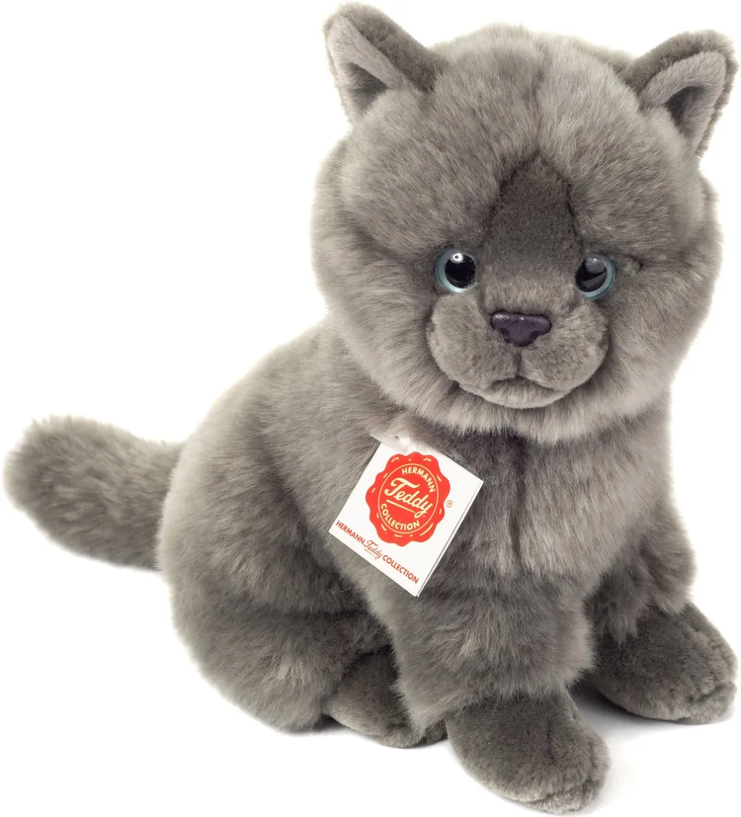 Teddy Hermann Knuffeldier Kat Grijs 30cm